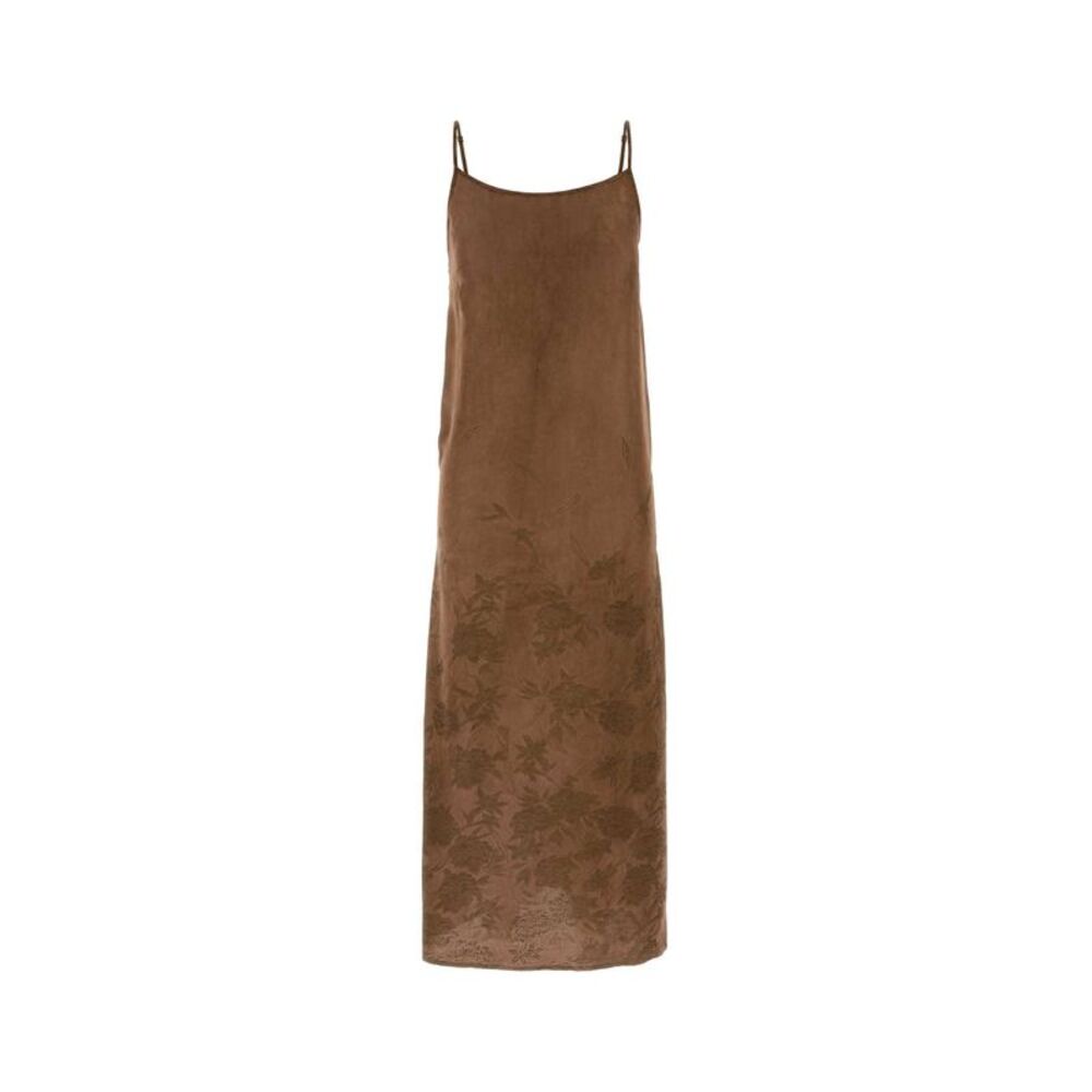 Uma Wang Women Antiqued Pink Viscose Blend Anaya Dress